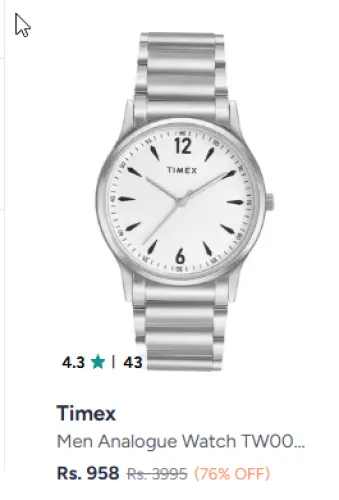 Image of Timex Men Analogue Watch TW00ZR585