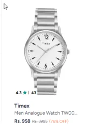 Timex Men Analogue Watch TW00ZR585