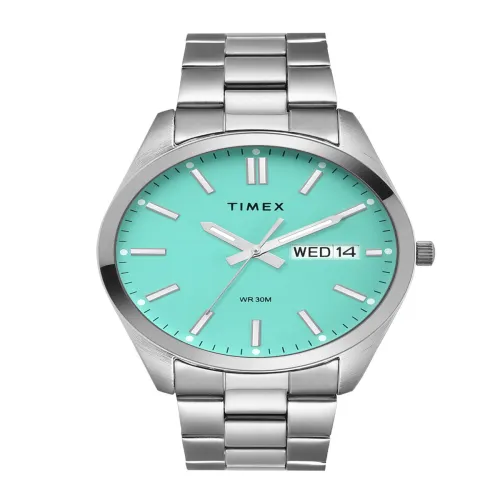 Image of Timex Men Brass Dial & Stainless Steel Analogue Watch