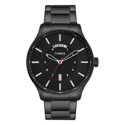 TIMEX Mens Black Round Dial Analog Watch