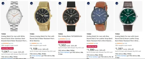 Image of TIMEX Men's Watches up to 60% Discount