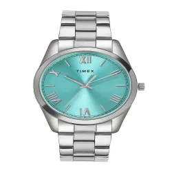 Timex Men Stainless Steel Bracelet Style Straps Analogue Watch