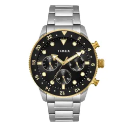 TIMEX Analog Watch for Man with Round Dial & Water Resistant Mens Wrist Watches