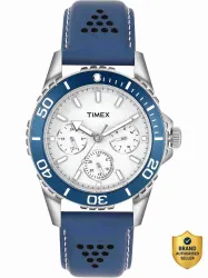 TIMEX Mens Multi Function White Dial Analog Watch