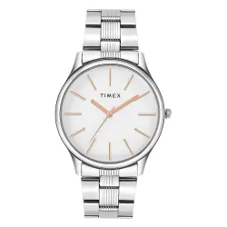 Timex Men’s Silver Stainless Steel Watch