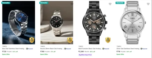 Image of Timex Men's Wrist Watches upto 60% Discount