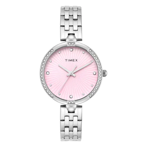 Image of TIMEX Pink Round Dial Analog Women's Watch - TWEL22600