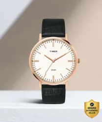 TIMEX Round 41mm White Dial Analog Watch - For Men