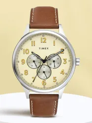 TIMEX Round 43mm Champagne Dial Analog Watch For Men