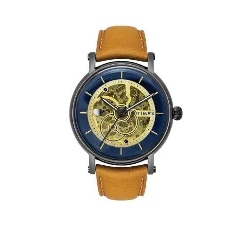 Image of TIMEX Round 44mm Blue Dial Automatic Men Watch 