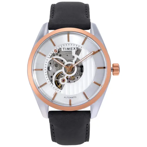 Image of TIMEX Round 44mm Silver Dial Analog Men Watch