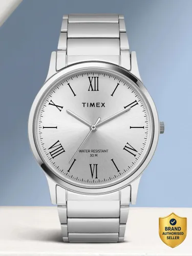 Image of TIMEX Silver Dial Stainless Steel Analog Watch - For Men TW00ZR347