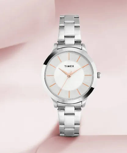 Image of TIMEX  Silver Dial - TWEL99SMU01 Analog Watch - For Women