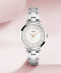 TIMEX  Silver Dial - TWEL99SMU01 Analog Watch - For Women