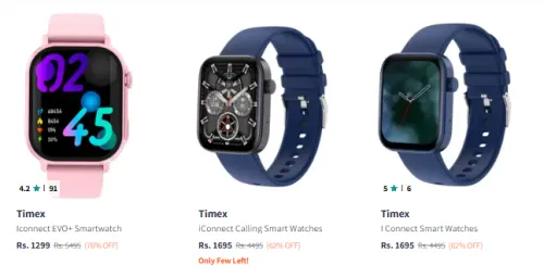 Image of Timex Smart Watch at Minimum 60% Discount