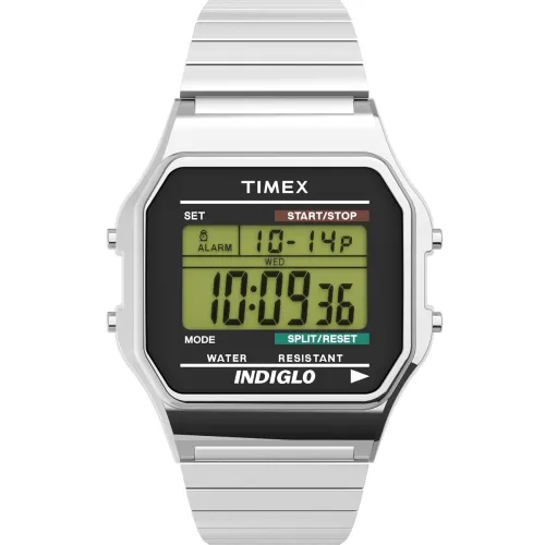 Image of TIMEX Square 34mm Grey Dial Digital Men Watch - T78587UJ