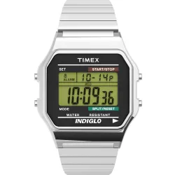 TIMEX Square 34mm Grey Dial Digital Men Watch - T78587UJ
