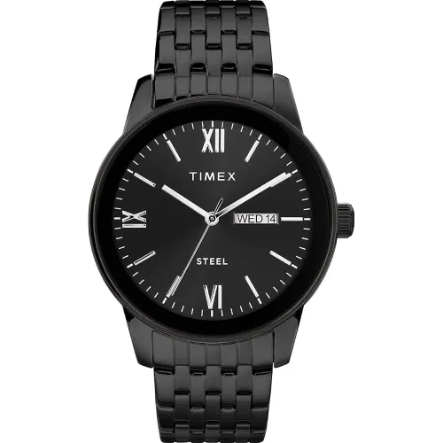 Image of TIMEX Trend Round 41mm Black Dial Analog Men Watch - TW2T50400AP
