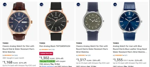 Image of TIMEX Watches at up to 61% Discount