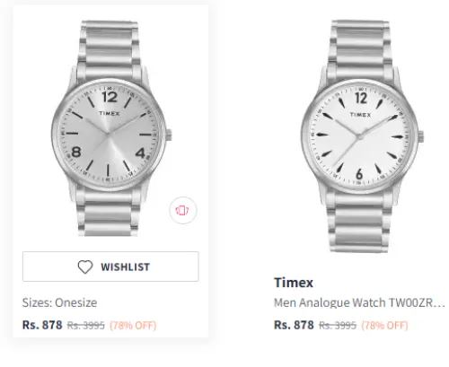Image of Timex watch Flat 78% Discount