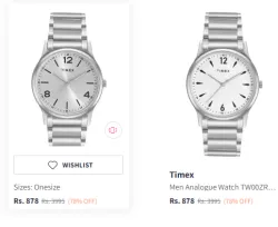 Timex watch Flat 78% Discount