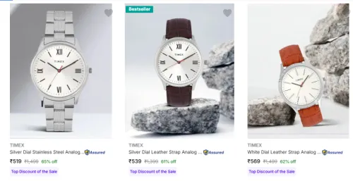 Image of Timex Watch Starting @ ₹519