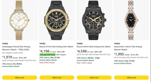 Image of TIMEX Watches at minimum 60% Discount