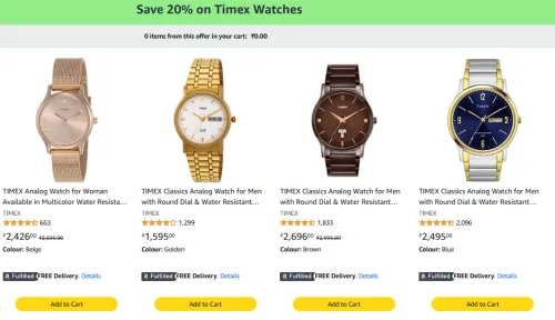 Image of Timex Watches @ Extra 20% Coupon Discount
