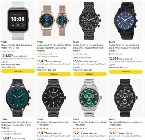 Image of Timex Watches up to 70% Discount