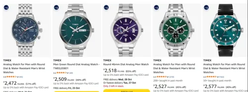 Image of TIMEX Watches up to 65% Discount