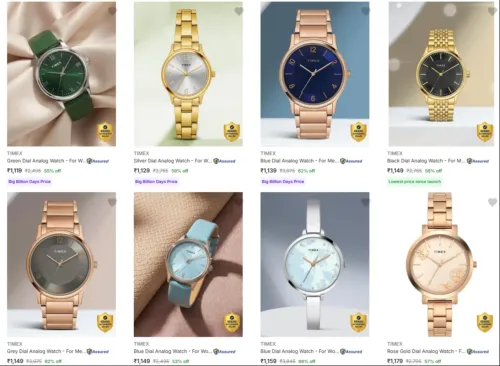 Image of Timex watches upto 70% discount