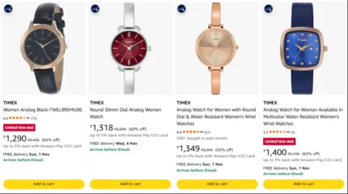 Image of TIMEX Women at up to 73% Discount