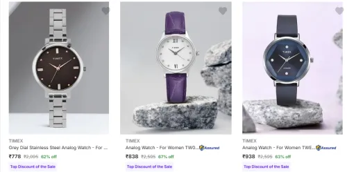Image of Timex Women Watch Minimum 60% Discount