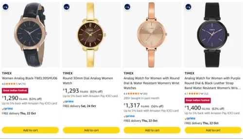Image of TIMEX Women watches upto 65% Discount