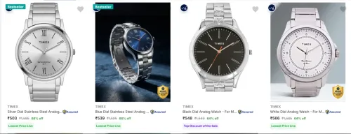 Image of TIMEX Wrist Watches at minimum 64% Discount