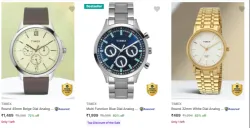 TIMEX Wrist Watches at minimum 72% Discount
