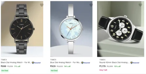 Image of Timex Wrist Watches @ Minimum 70% Discount