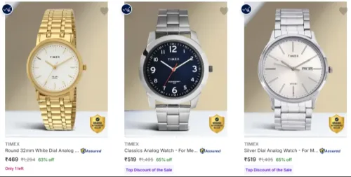 Image of TIMEX Wrist Watches up to 65% Discount