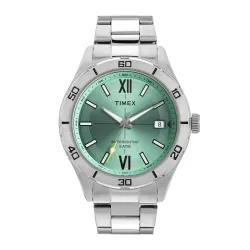 Timex Analog Multicolor Dial Watch with Silver Stainless Steel Band