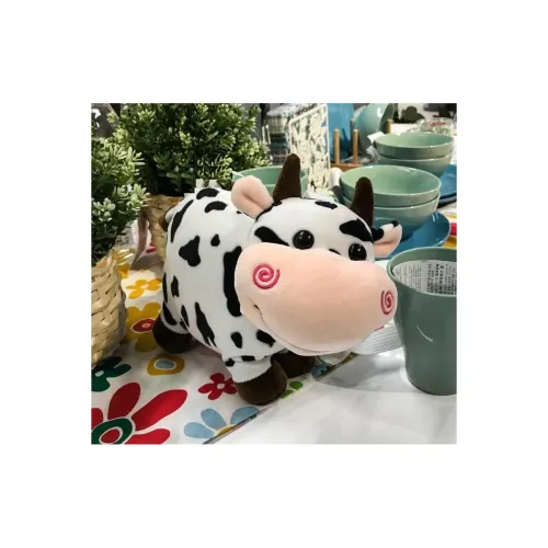 Image of Tinytotem Sitting Milky Moo Cow Plush Soft Toy 