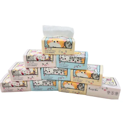 Image of Tissue (3 Ply, 210 sheets) | Pack of 6 | 100% Skin-safe Sleek Tissue for Car, Bathroom, Bedroom, Office | Car Tissue Pap
