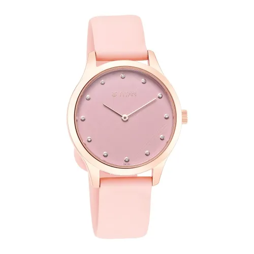 Image of Titan Athleisure Pink Dial Analog Rubber Strap watch for Women