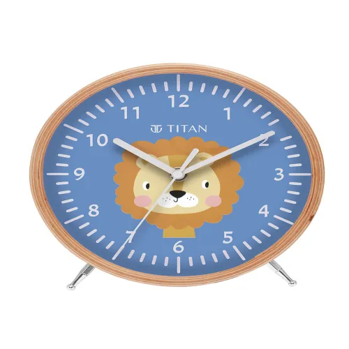 Image of Titan Blue & White Printed Contemporary Wall Clock