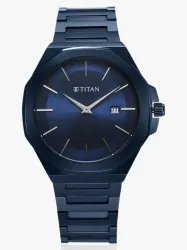 Titan ClaSSic Slim With Blue SS Strap Analog Watch