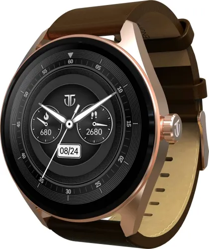 Image of Titan Crest Smartwatch (Brown Strap)