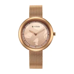Titan Glitz Rose Gold Women’s Analog Watch
