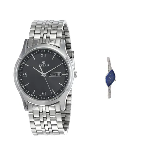 Image of Titan Karishma Analog Black Dial Men's Watch-NL1636SM01