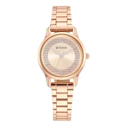 Titan Karishma Rose Gold Stainless Steel Womens Watch