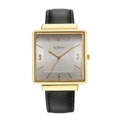 Titan Karishma Silver Dial Leather Analog Watch