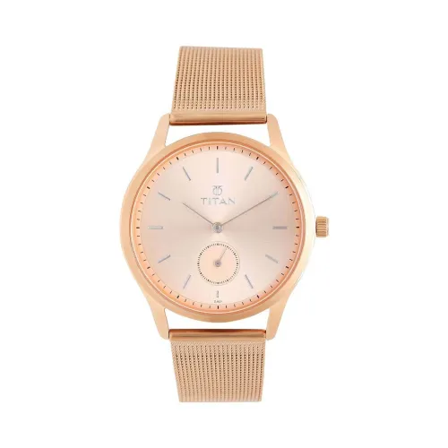 Image of Titan Ladies Workwear Analog Rose Gold Dial Women's Watch